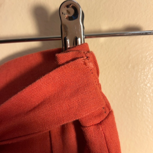 Red Button-Down Skirt - Picture 4 of 4